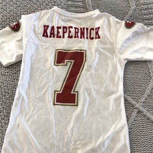 Girls 10/12 49ers kaepernick jersey